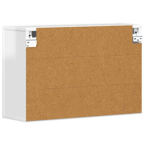 Hängande skåp Högblanka vita 60 x 20 x 40 cm Konstruerat trä