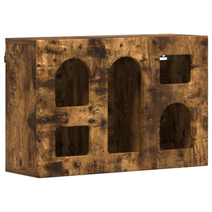 Hängande skåp med hylla Rökt ek 60 x 20 x 40 cm Konstruerat trä