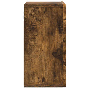 Hängande skåp med hylla Rökt ek 60 x 20 x 40 cm Konstruerat trä