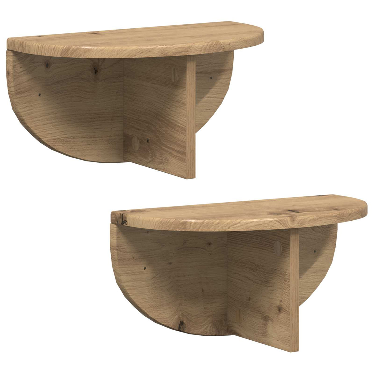 Vägg hylla 2 st Artisan Ek 38 x 19 x 19 cm Konstruerat trä