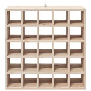 Vinställ 2 pcs Naturfärg 56 x 25 x 56 cm Massiv furu