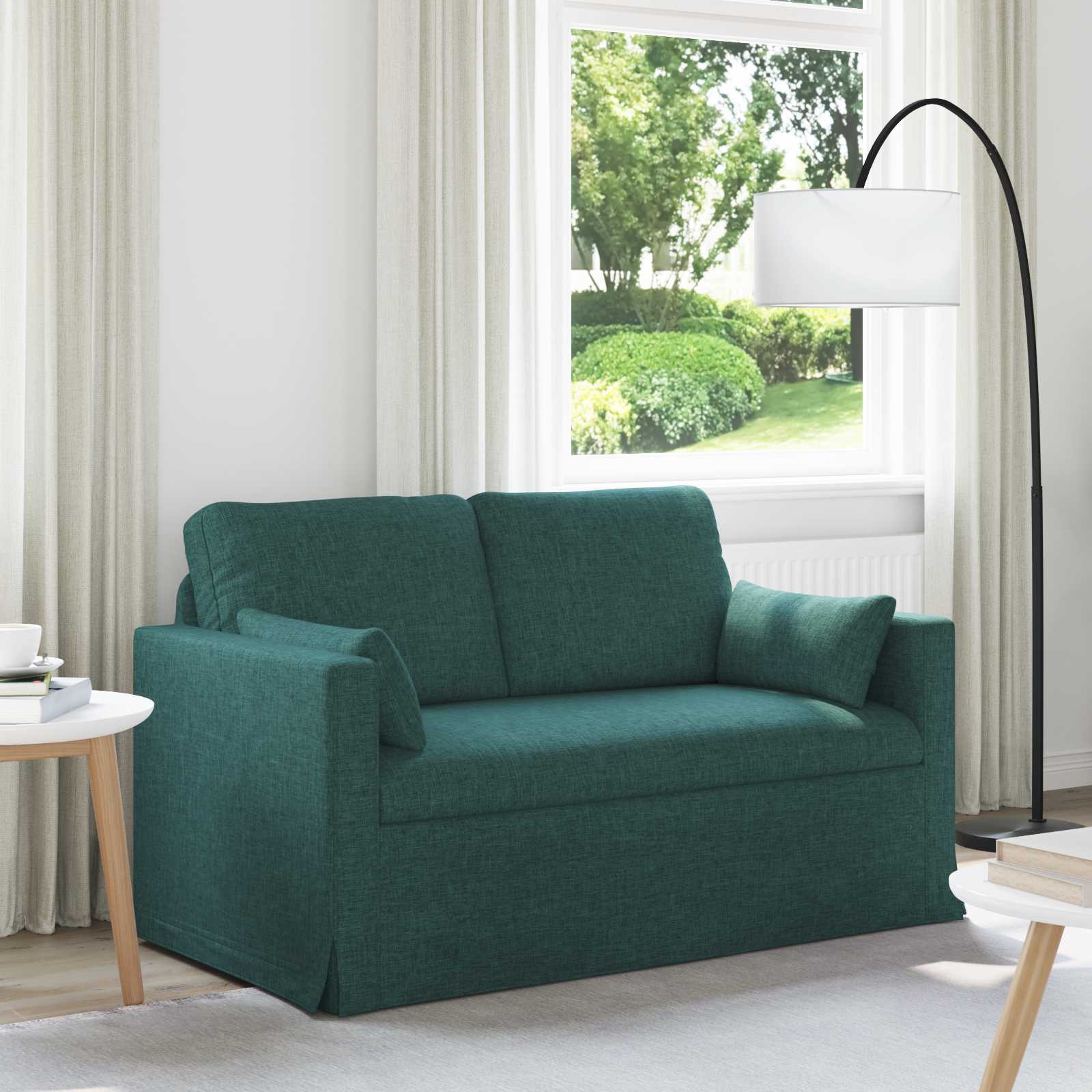 Soffa Mörkgrön 139 x 78 x 80 cm tyg