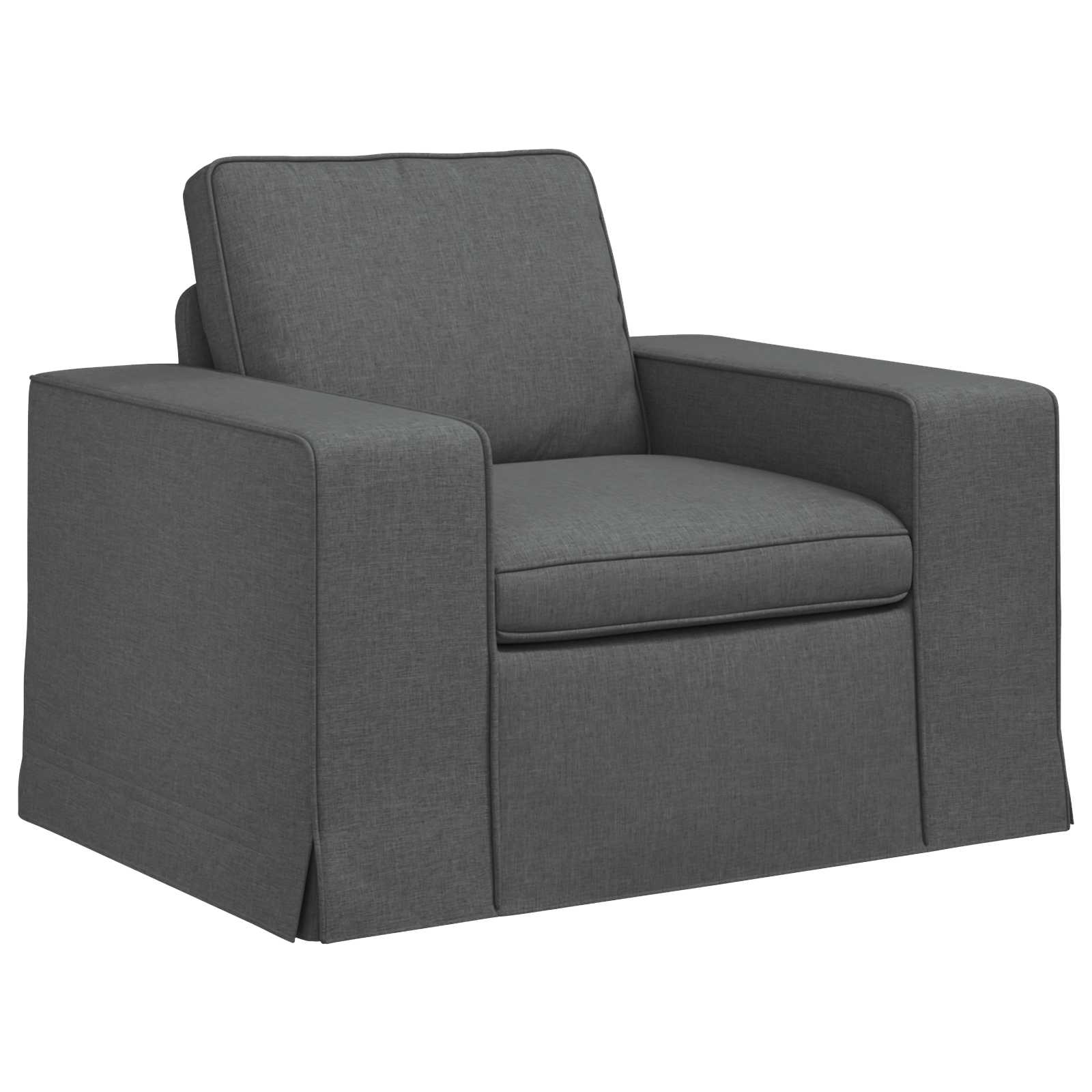 Soffa Mörkgrå 103 x 80 x 82 cm tyg