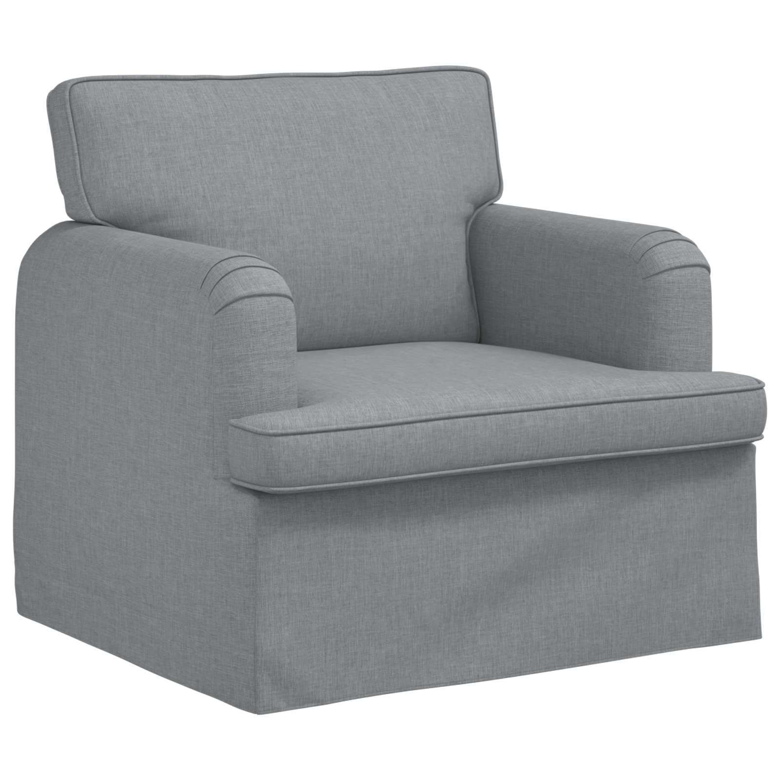 Soffa Ljusgrå 84 x 80 x 85 cm tyg