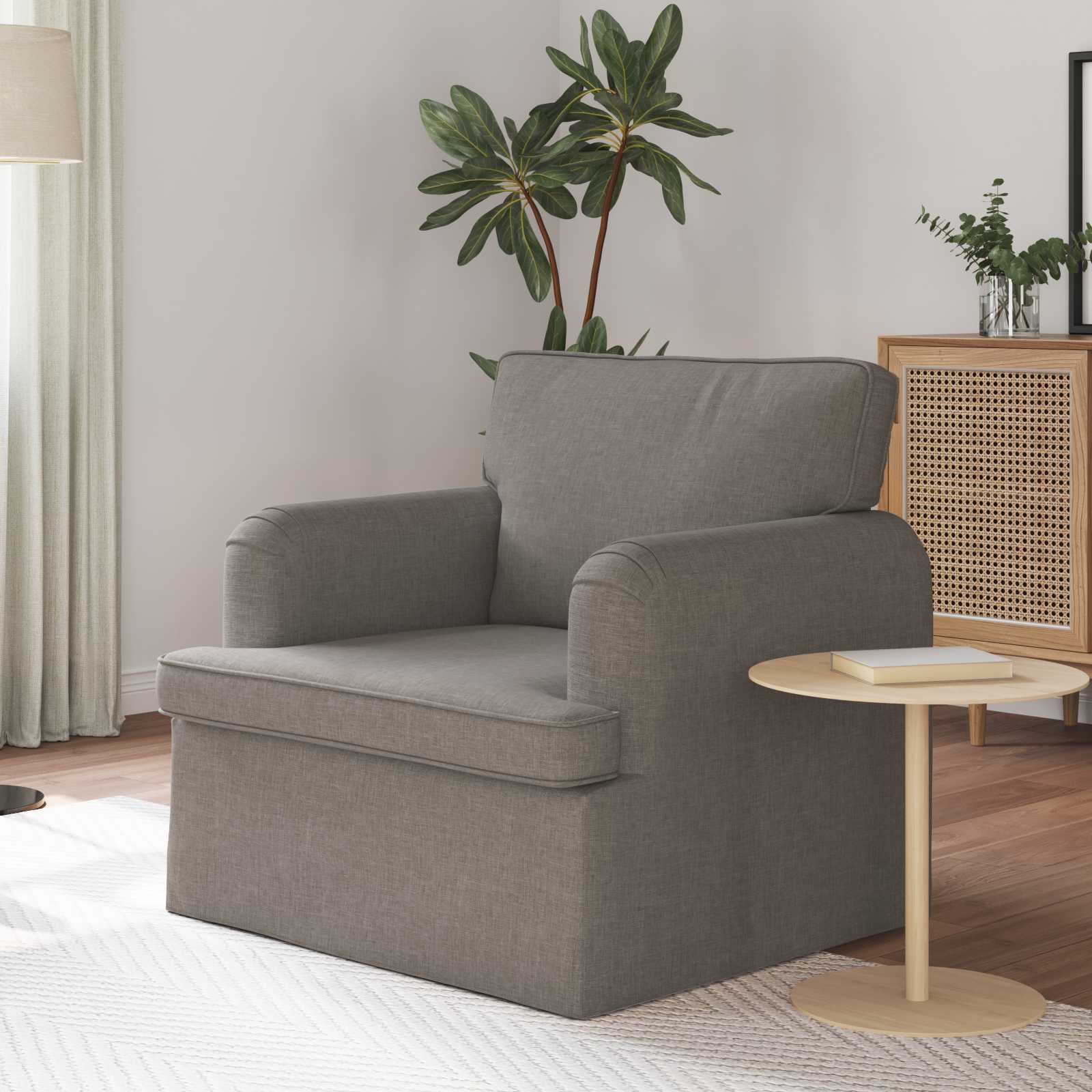 Soffa Taupe 84 x 80 x 85 cm tyg
