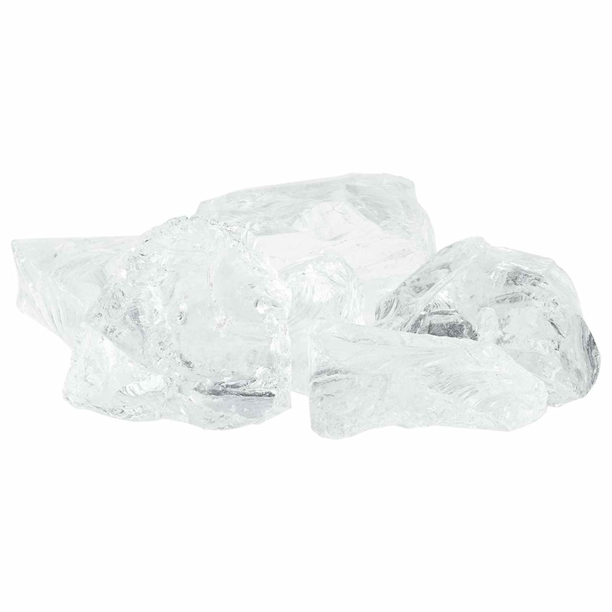 Trädgårdsstenar Vit 12 cm Glas