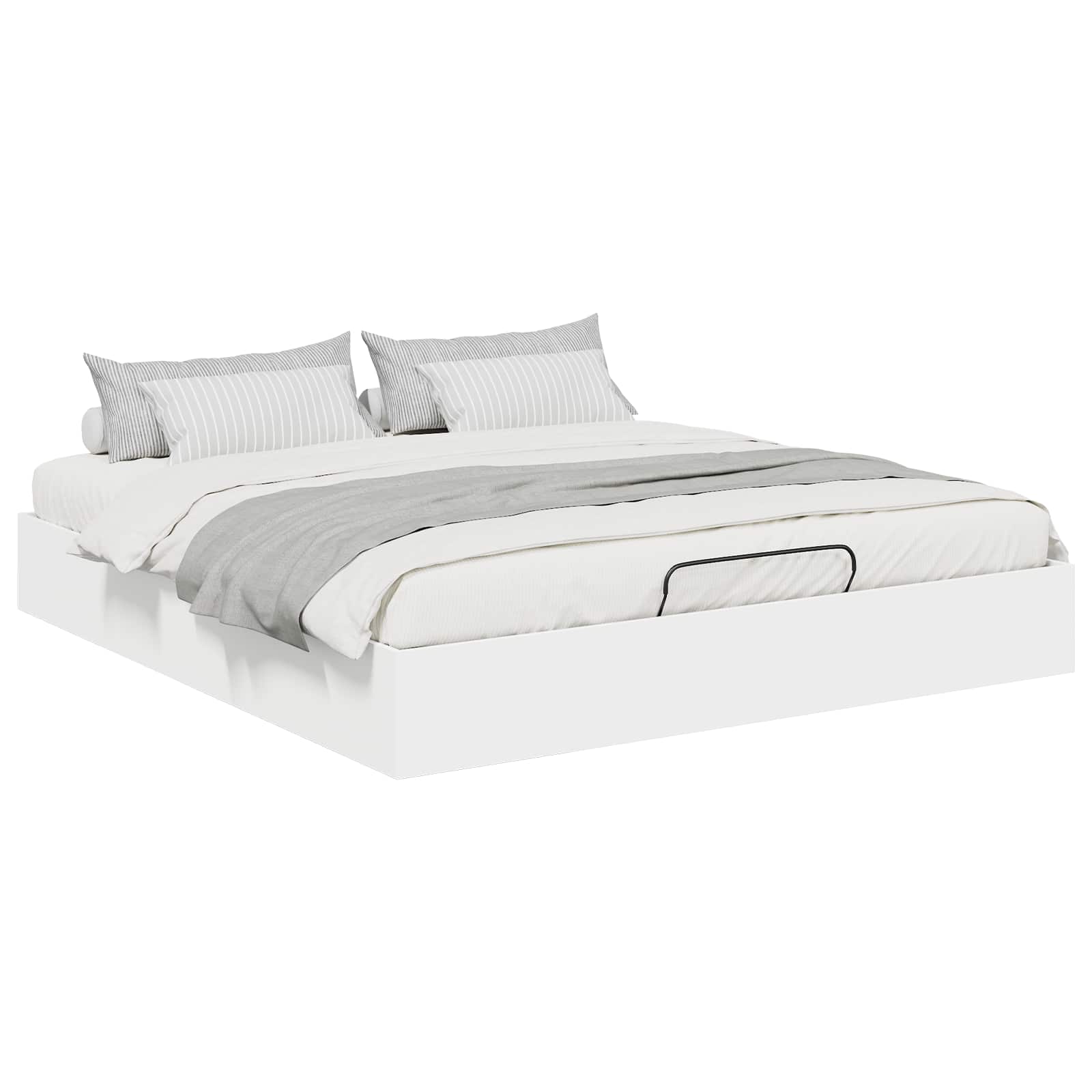 Ottoman Sängram Vit 203 x 180 x 25 cm Konstruerat trä