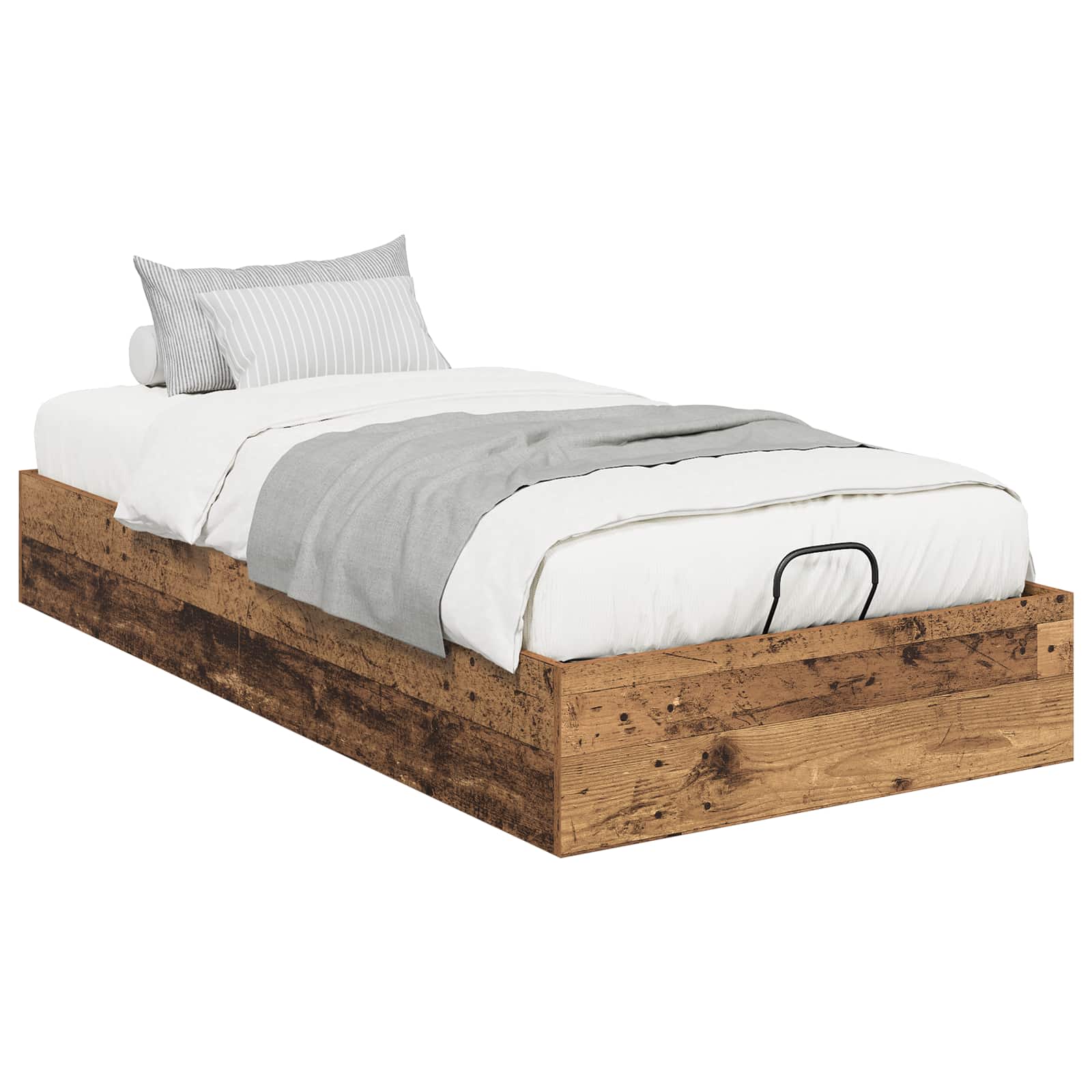 Ottoman Sängram Gammalt trä 75,5 x 190 cm Konstruerat trä
