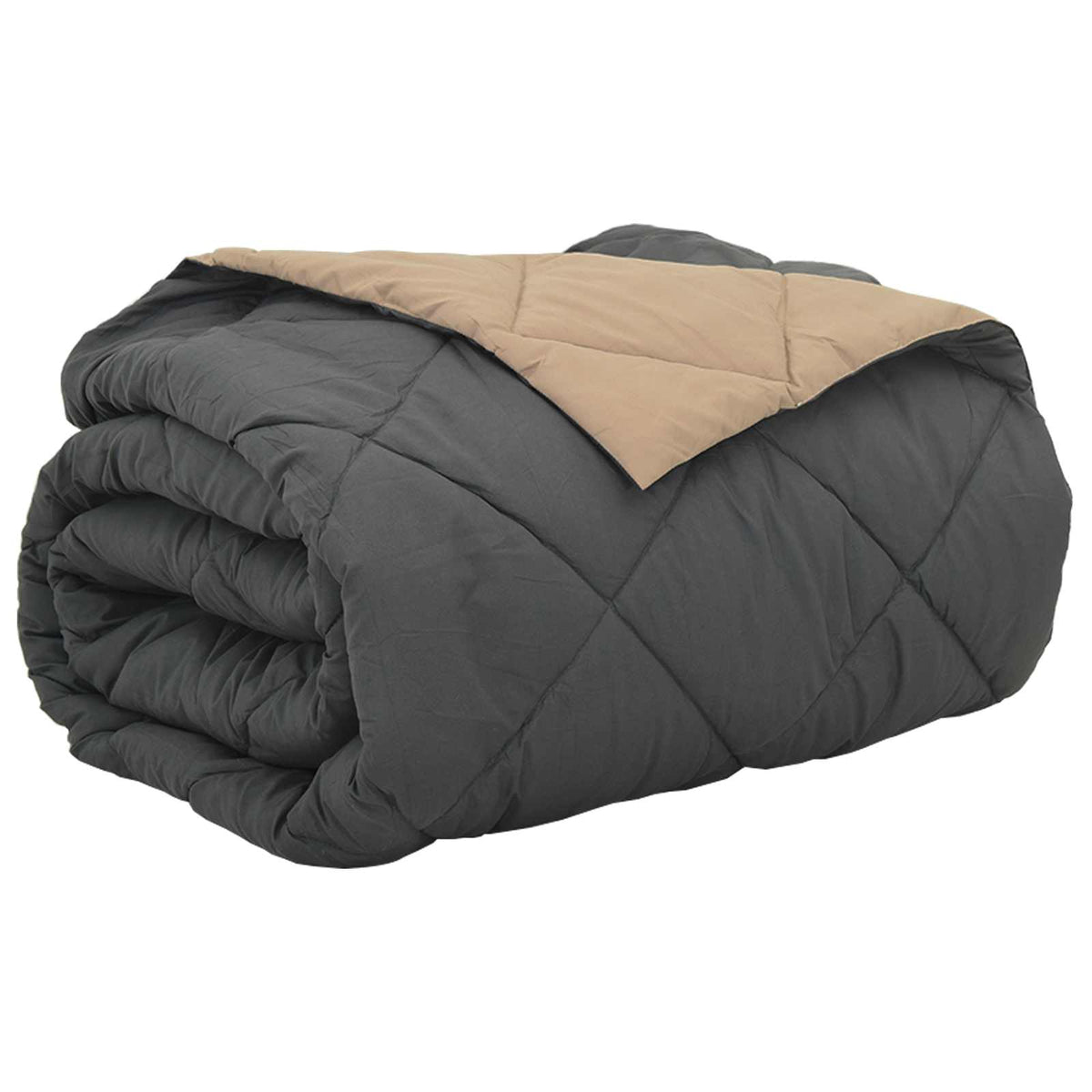 Sommar Duvet 240 x 200 cm Sommar 200 gsm Antracit och Taupe