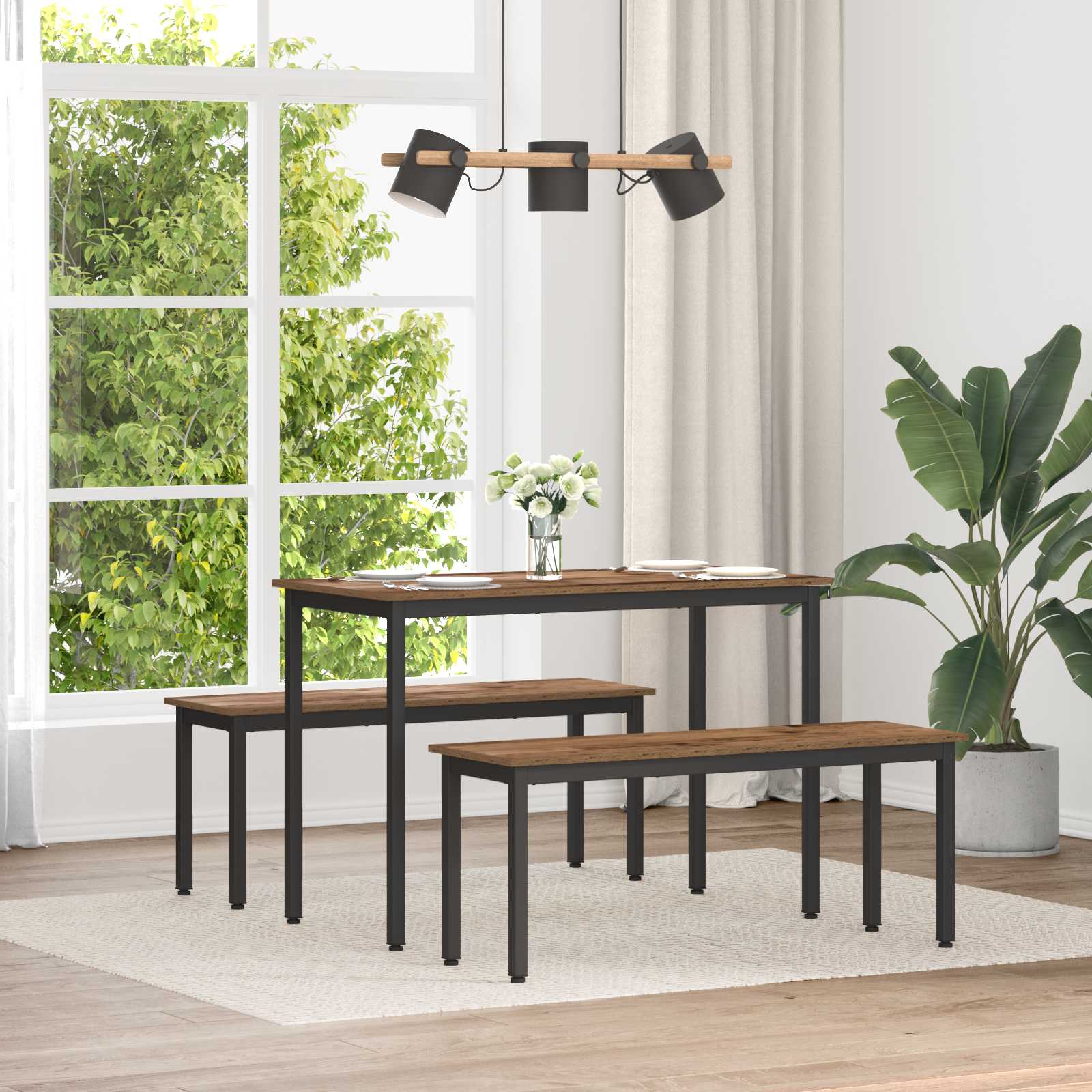 bänk Gammalt trä 110 x 35 x 45 cm Konstruerat trä