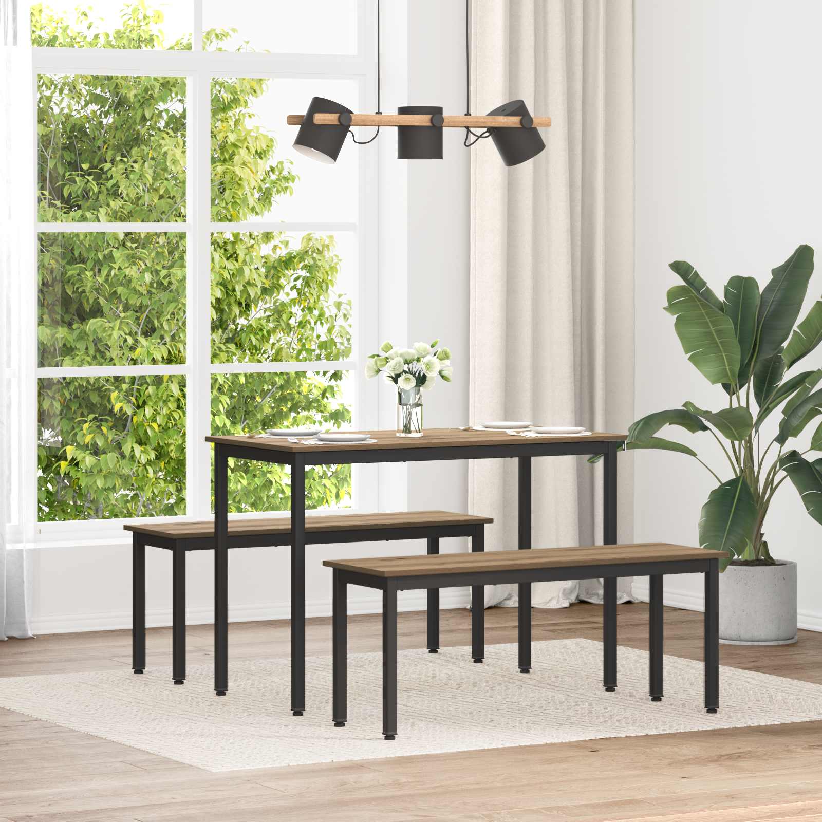 bänk Artisan Ek 110 x 35 x 45 cm Konstruerat trä