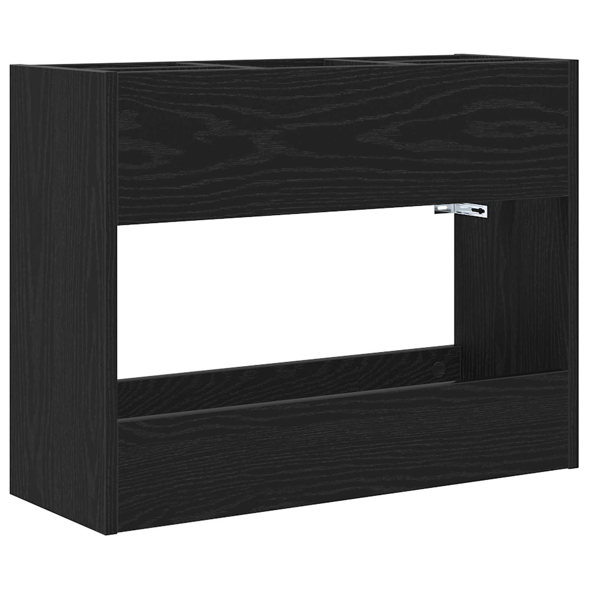 Förvaringskrok & Ställ Svart Ek 65 x 24 x 50 cm Konstruerat trä
