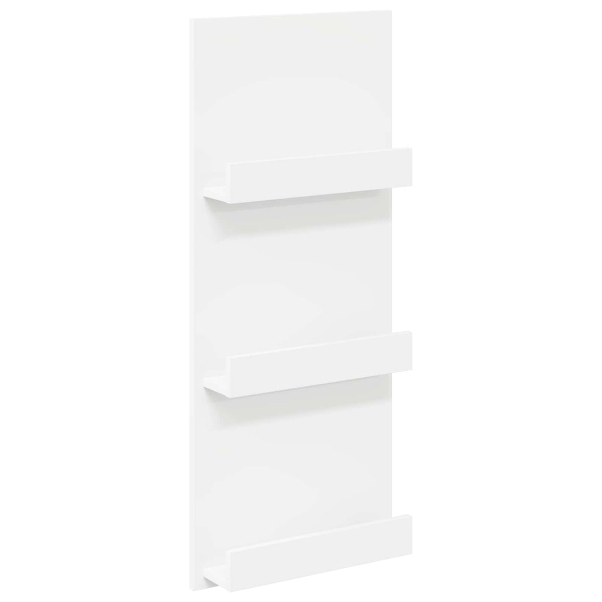 Tidningshylla med hylla Vit 43 x 11 x 102 cm Konstruerat trä