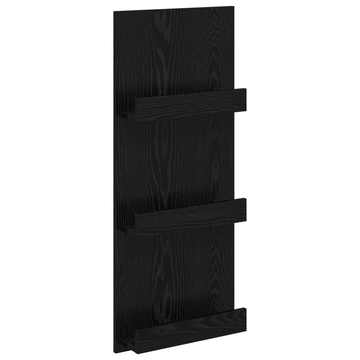 Tidningshylla Svart Ek 43 x 11 x 102 cm Konstruerat trä