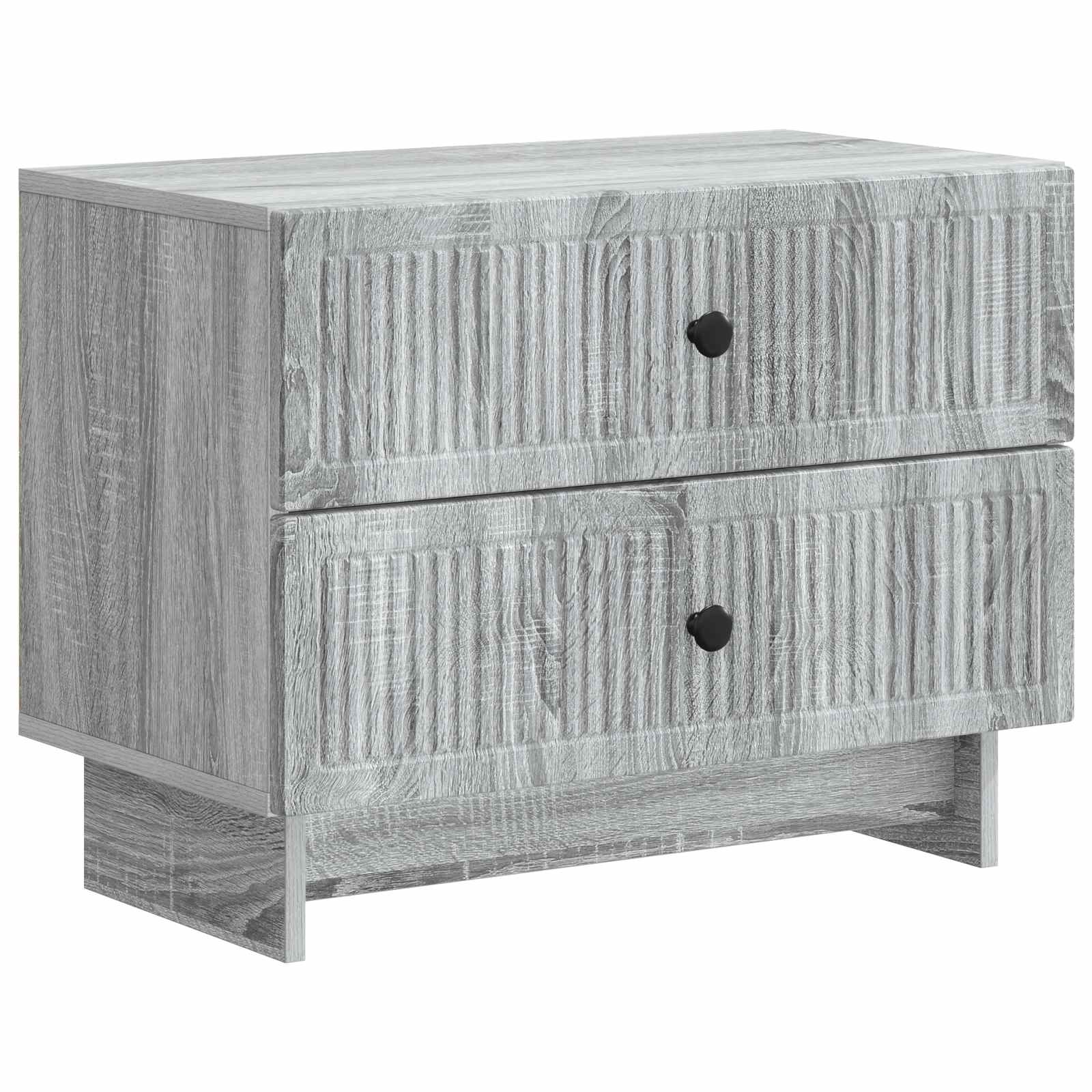 Nattduksbord Grå sonoma-ek 62 x 34,5 x 47,5 cm Konstruerat trä
