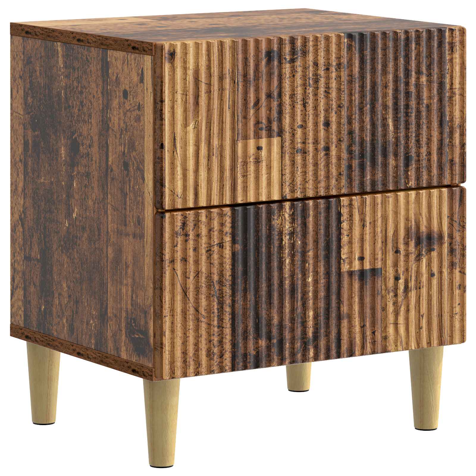 Nattduksbord Gammalt trä 43 x 34,5 x 48 cm Konstruerat trä