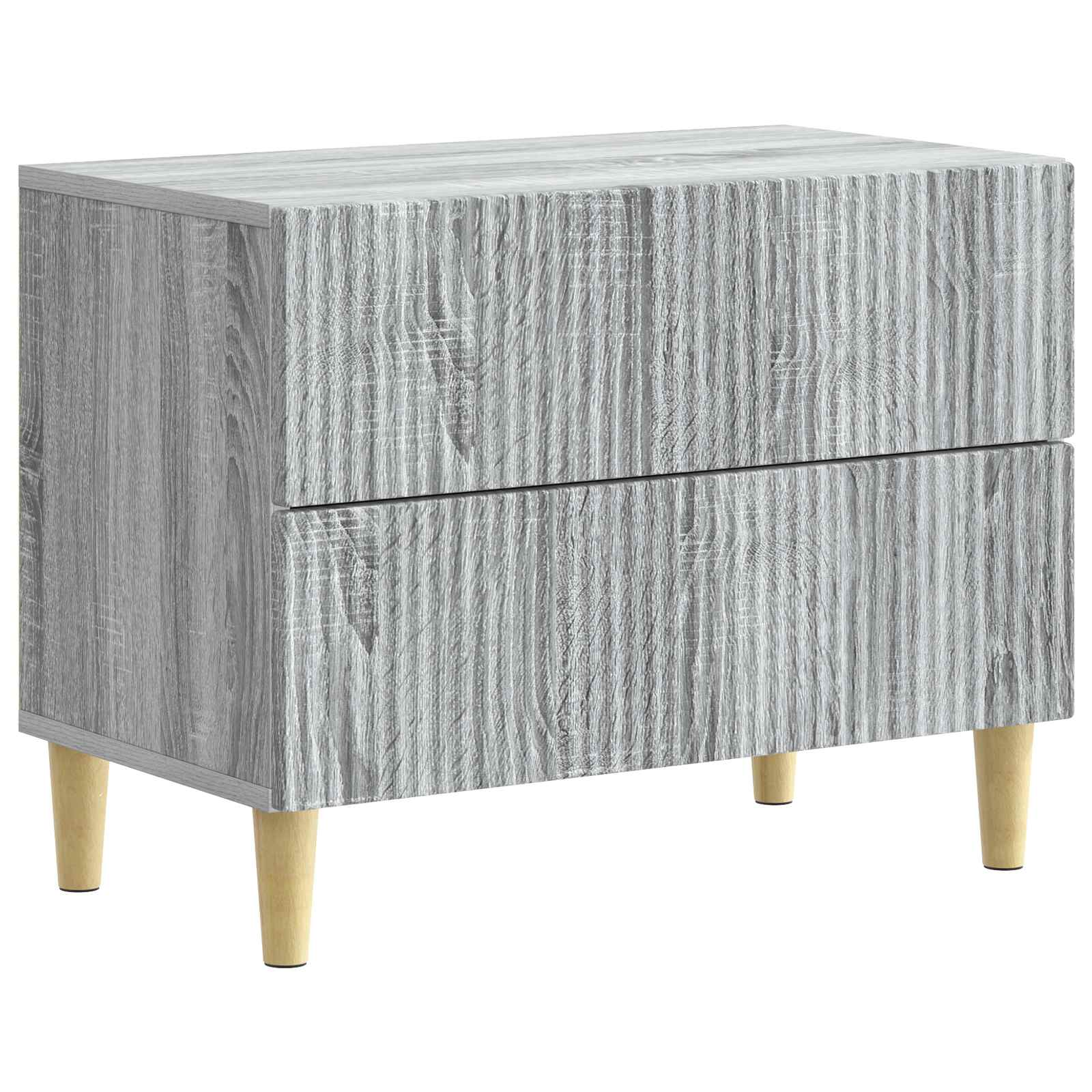 Nattduksbord Grå sonoma-ek 62 x 34,5 x 48 cm Konstruerat trä
