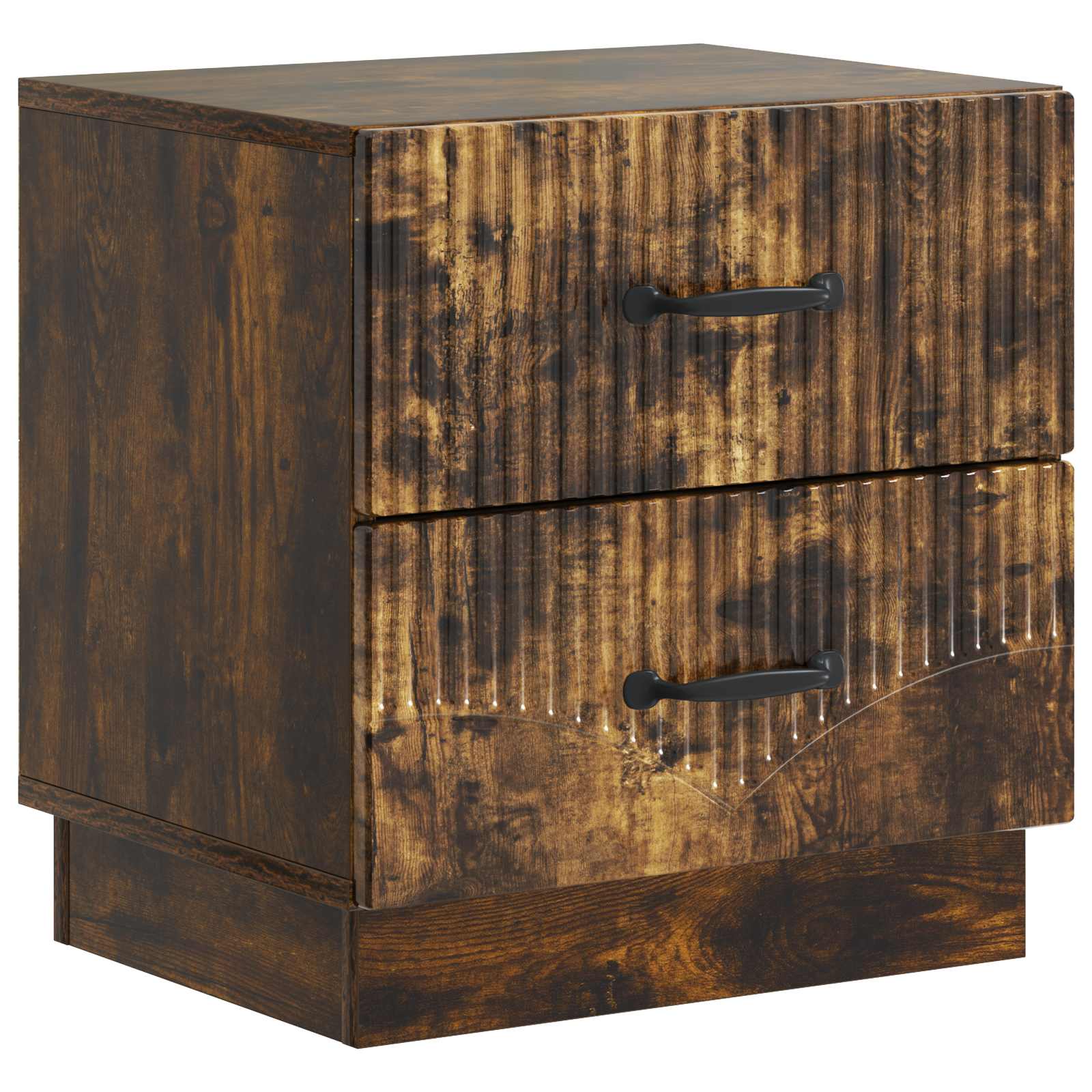 Nattduksbord Rökt ek 43 x 34,5 x 44,5 cm Konstruerat trä