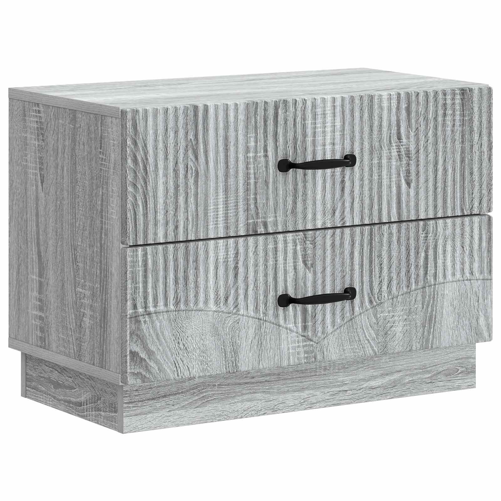 Nattduksbord Grå sonoma-ek 62 x 34,5 x 44,5 cm Konstruerat trä