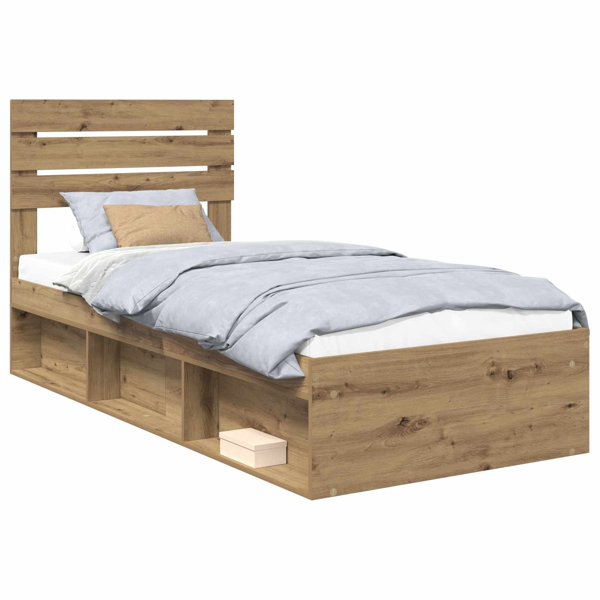Sängram Artisan-ek 90 x 190 cm Massiv furu