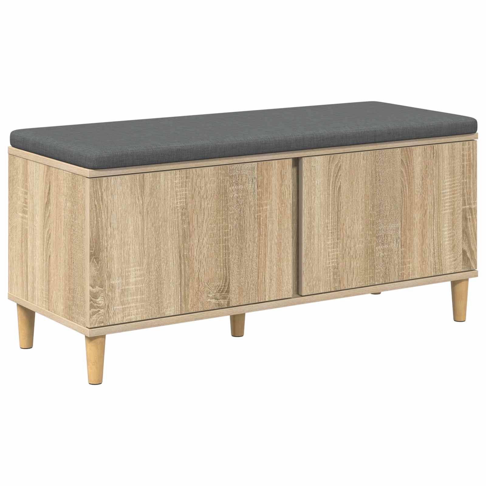 Hallbänk Sonoma-ek 100 x 38 x 46 cm Konstruerat Trä och Tyg