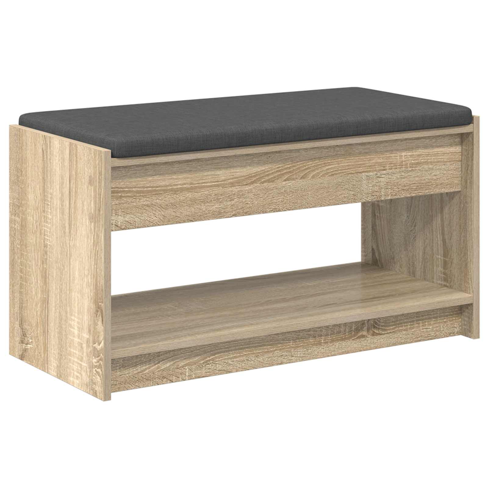Hallbänk Sonoma-ek 83 x 38 x 45 cm Konstruerat Trä och Tyg