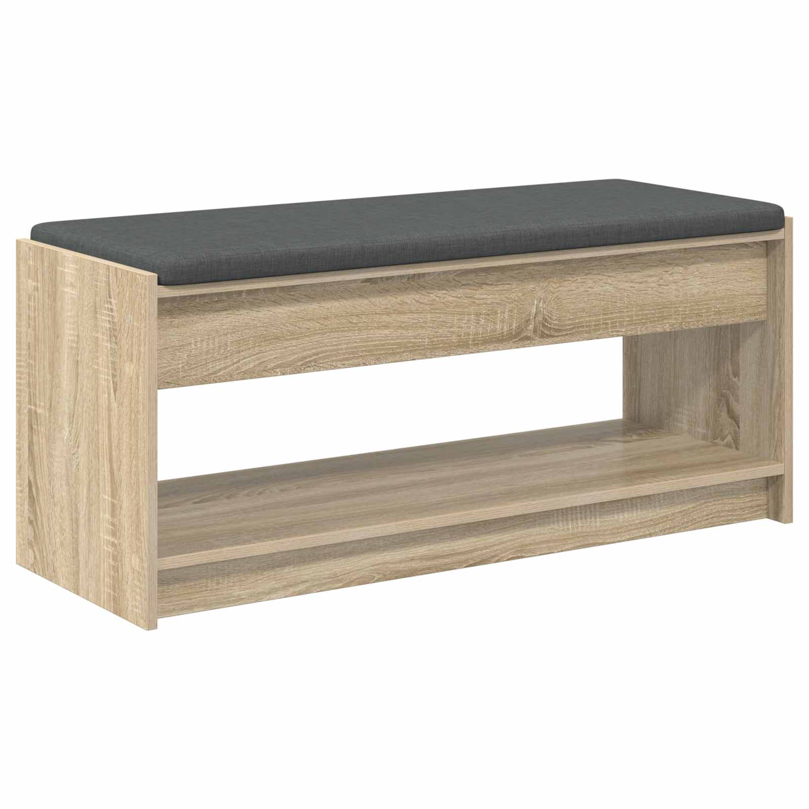 Hallbänk Sonoma-ek 103 x 38 x 45 cm Konstruerat Trä och Tyg