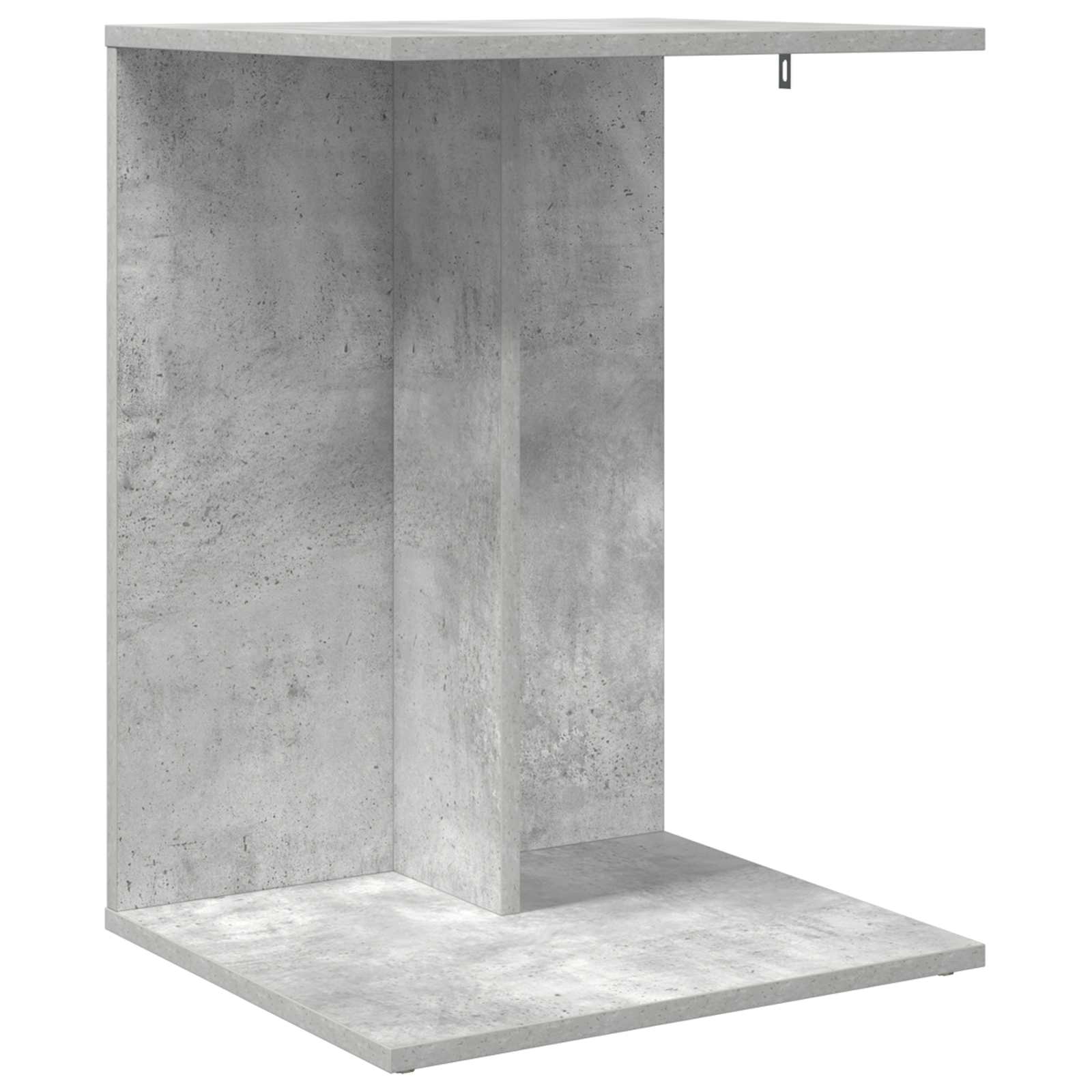 Sidobord Betonggrå 45 x 40 x 62,5 cm Konstruerat trä