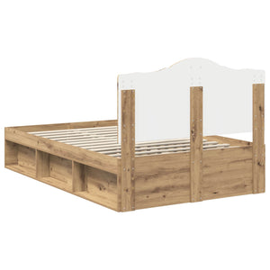 Sängram med huvudgavel Artisan Ek 120 x 190 cm Massiv furu