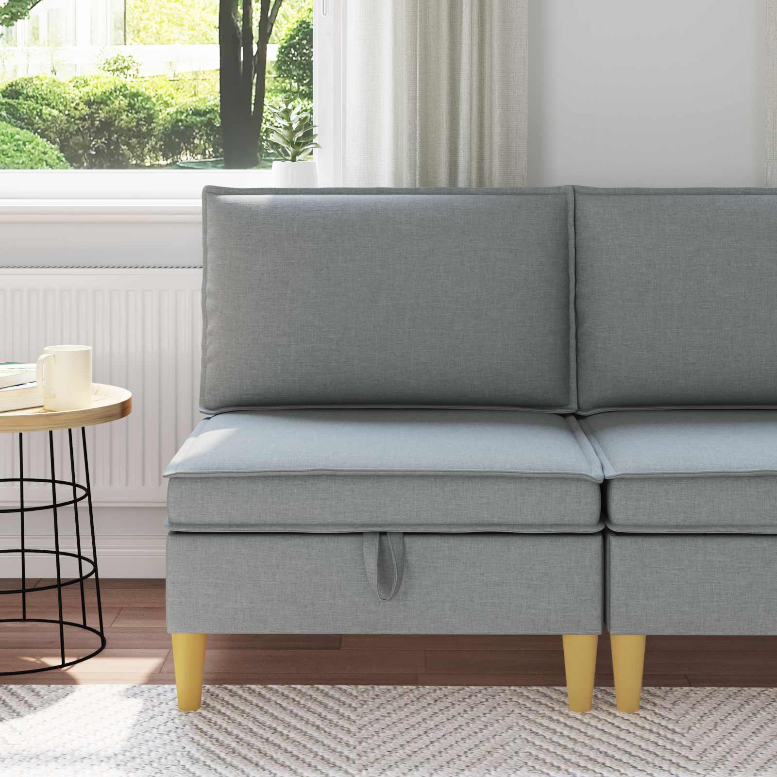 Soffa med förvaring Tyg