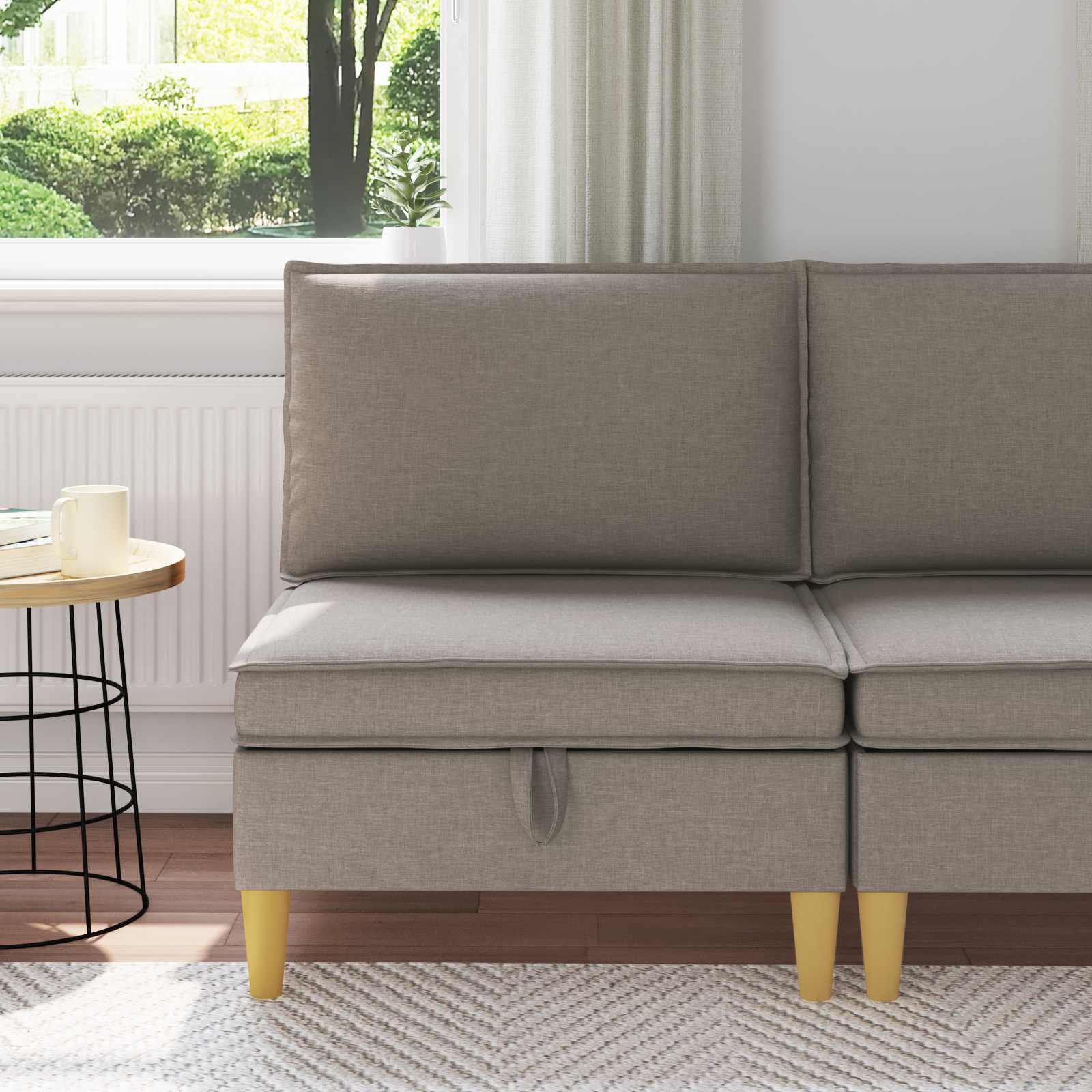 Soffa med förvaring Tyg