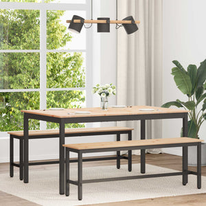 Matbord Naturfärg 150 x 90 x 75 cm Massiv furu