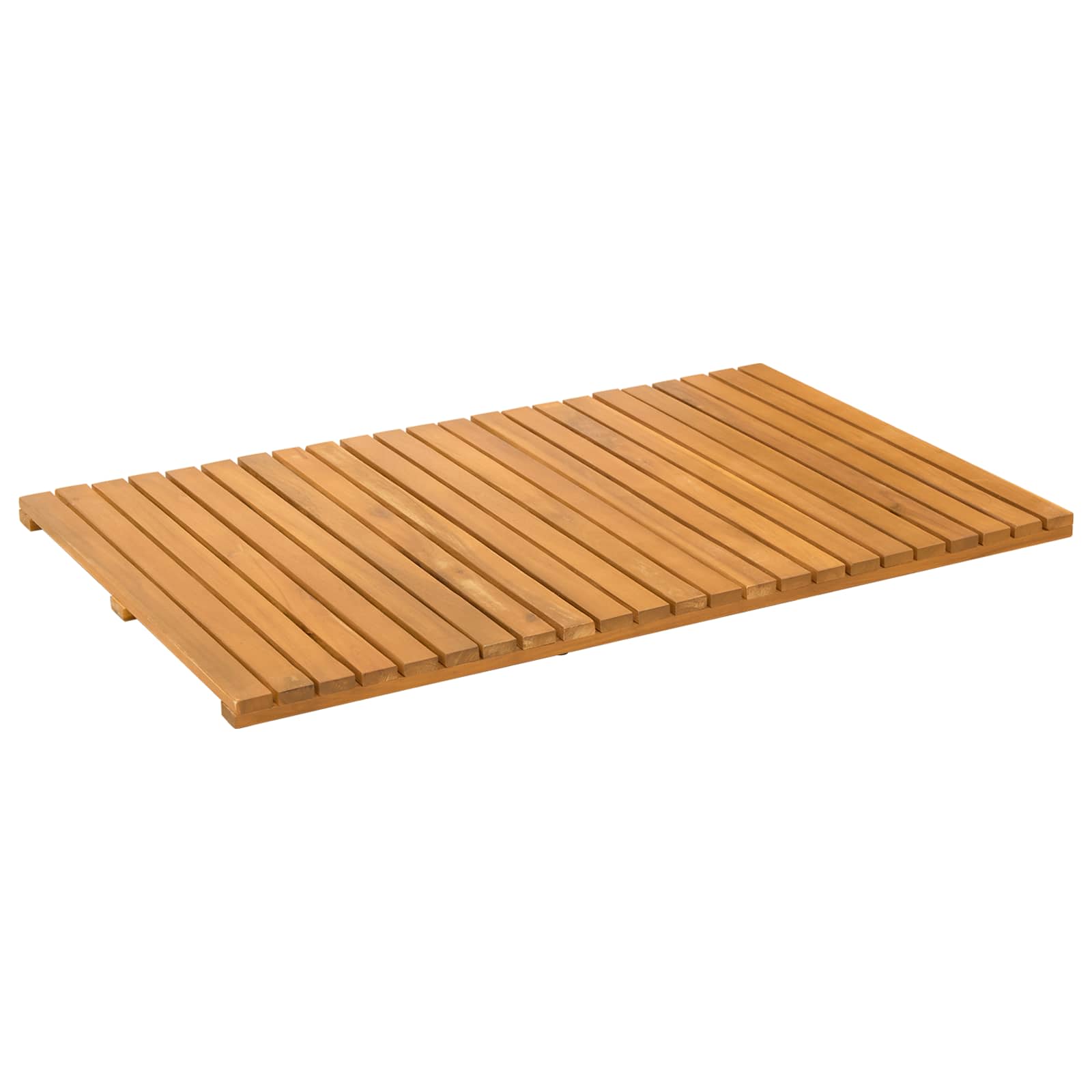 Badmatta Naturlig 80 x 50 cm Massivt Akaciaträ