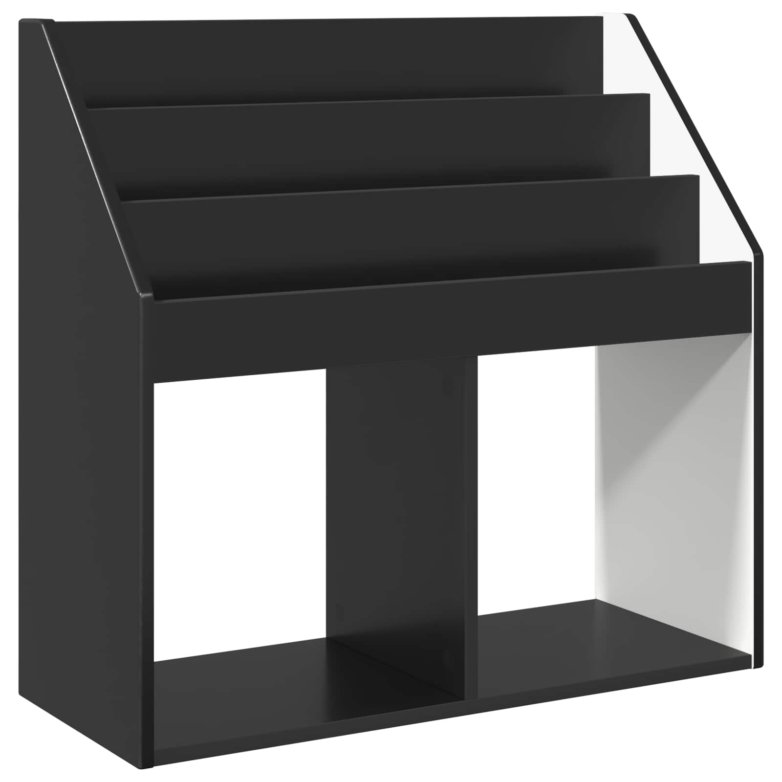 Barnbokhylla Svart 72,5 x 29,5 x 69 cm Konstruerat trä