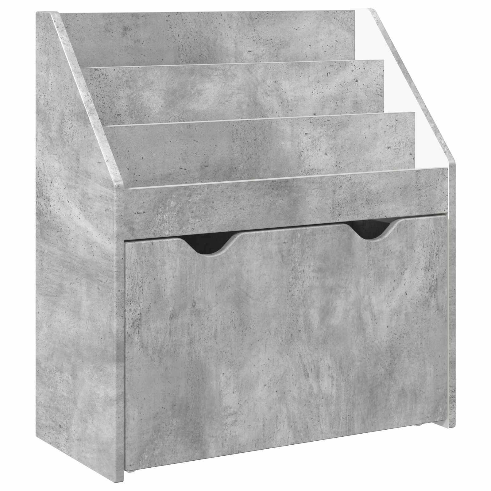 Barnbokhylla Betonggrå 60 x 29,5 x 69 cm Konstruerat trä