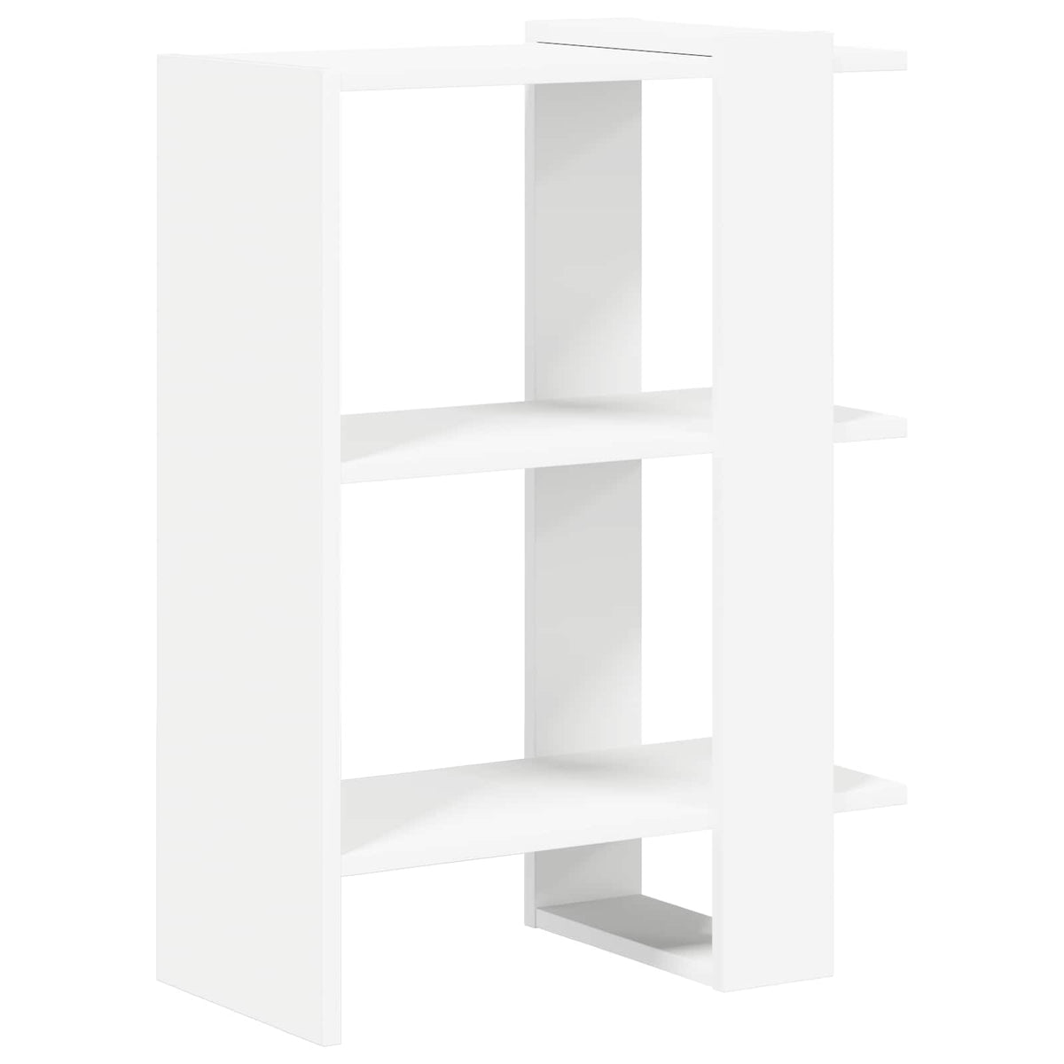 Hyllsystem 2 nivåer 52 x 25 x 71,5 cm Konstruerat trä Vit