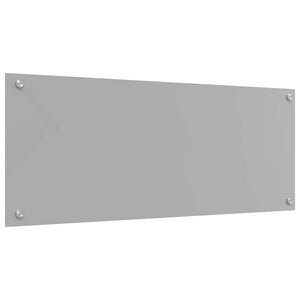 Köksplånbak 2 pcs Ljusgrå 100 x 40 cm härdat glas