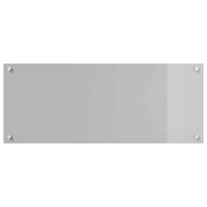 Köksplånbak 2 pcs Ljusgrå 100 x 40 cm härdat glas