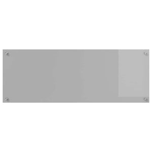 Köksplånbak 2 pcs Ljusgrå 110 x 40 cm härdat glas