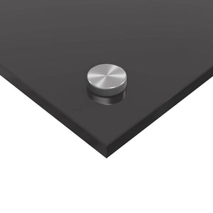 Köksplånbak 2 pcs Mörkgrå 110 x 60 cm härdat glas