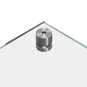 Köksplånbak 2 pcs Transparent 70 x 40 cm härdat glas