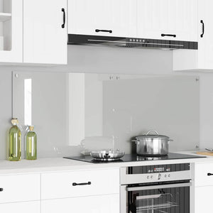 Köksplånbak 2 pcs Transparent 80 x 60 cm härdat glas