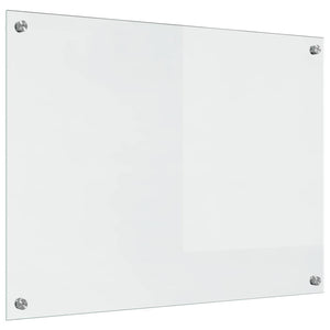 Köksplånbak 2 pcs Transparent 80 x 60 cm härdat glas