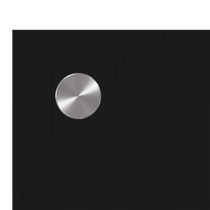 Köksplånbak 2 pcs Svart 70 x 50 cm härdat glas