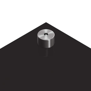 Köksplånbak 2 pcs Svart 70 x 50 cm härdat glas