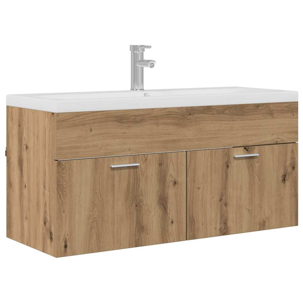 Badrumsskåp Artisan Ek 100 x 38,5 x 46 cm Konstruerat trä