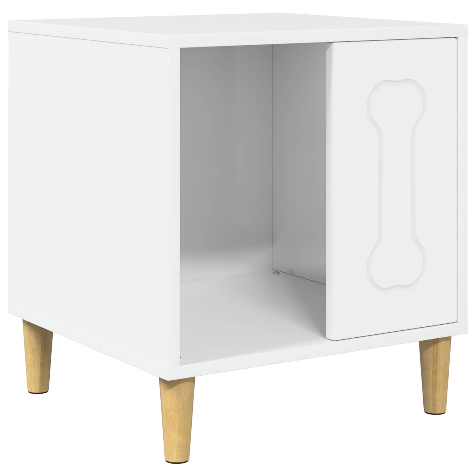 Hundhus Glansig Vit 44 x 42 x 49 cm Konstruerat trä