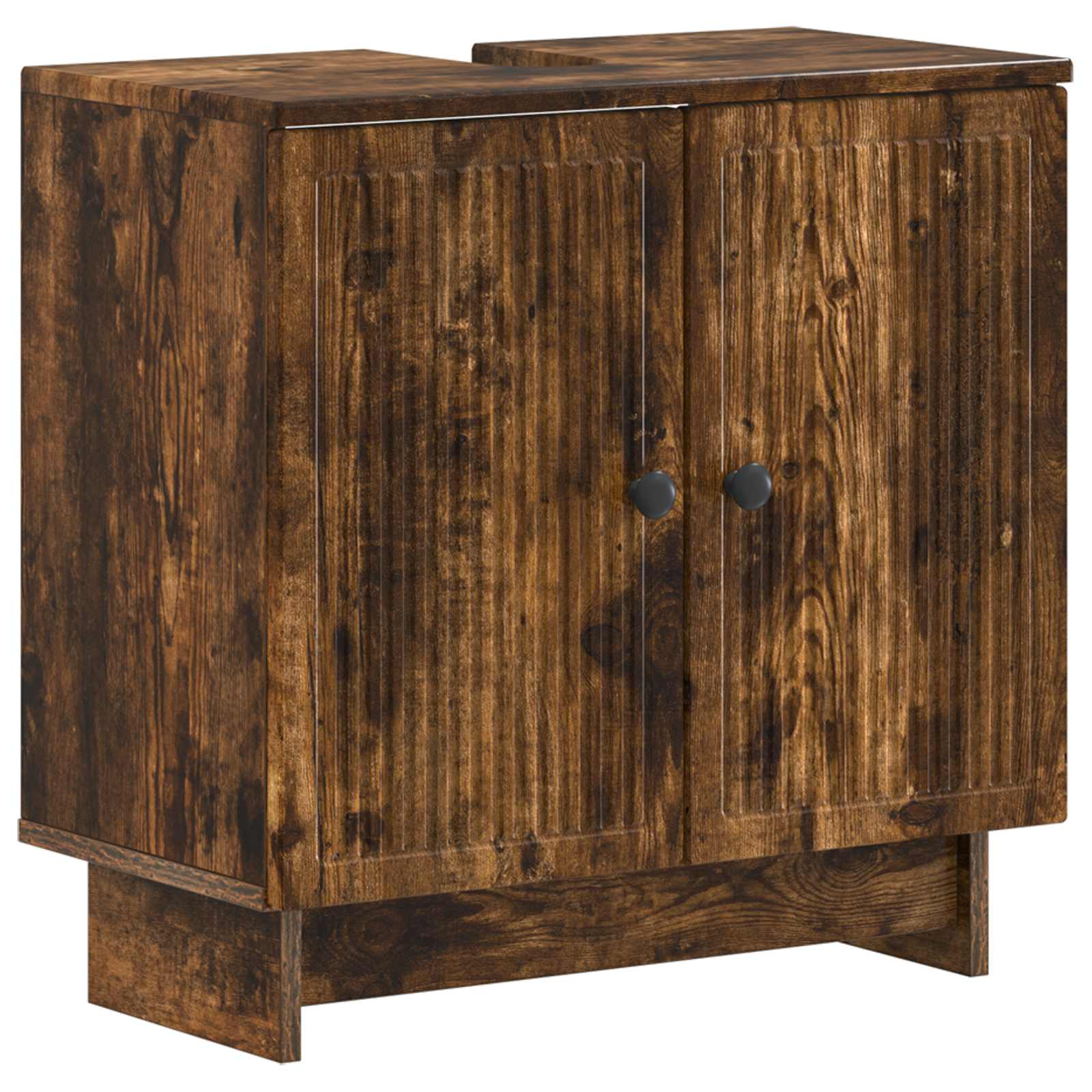 Badrumsskåp med handfat EDE Rökt ek 59,5 x 31,5 x 59 cm