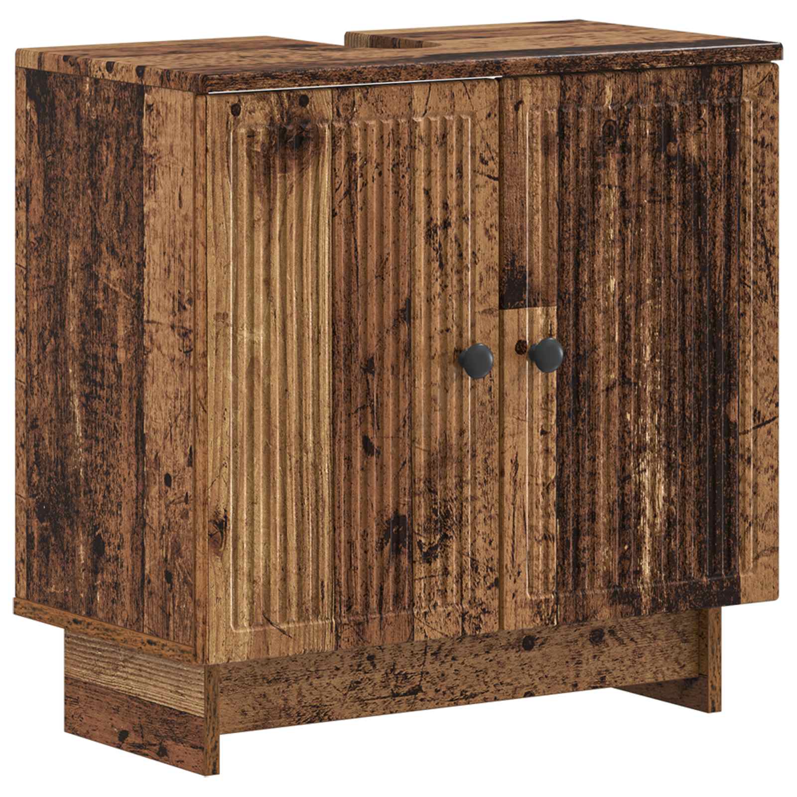 Badrumsskåp med handfat EDE Gammalt trä 59,5 x 31,5 x 59 cm