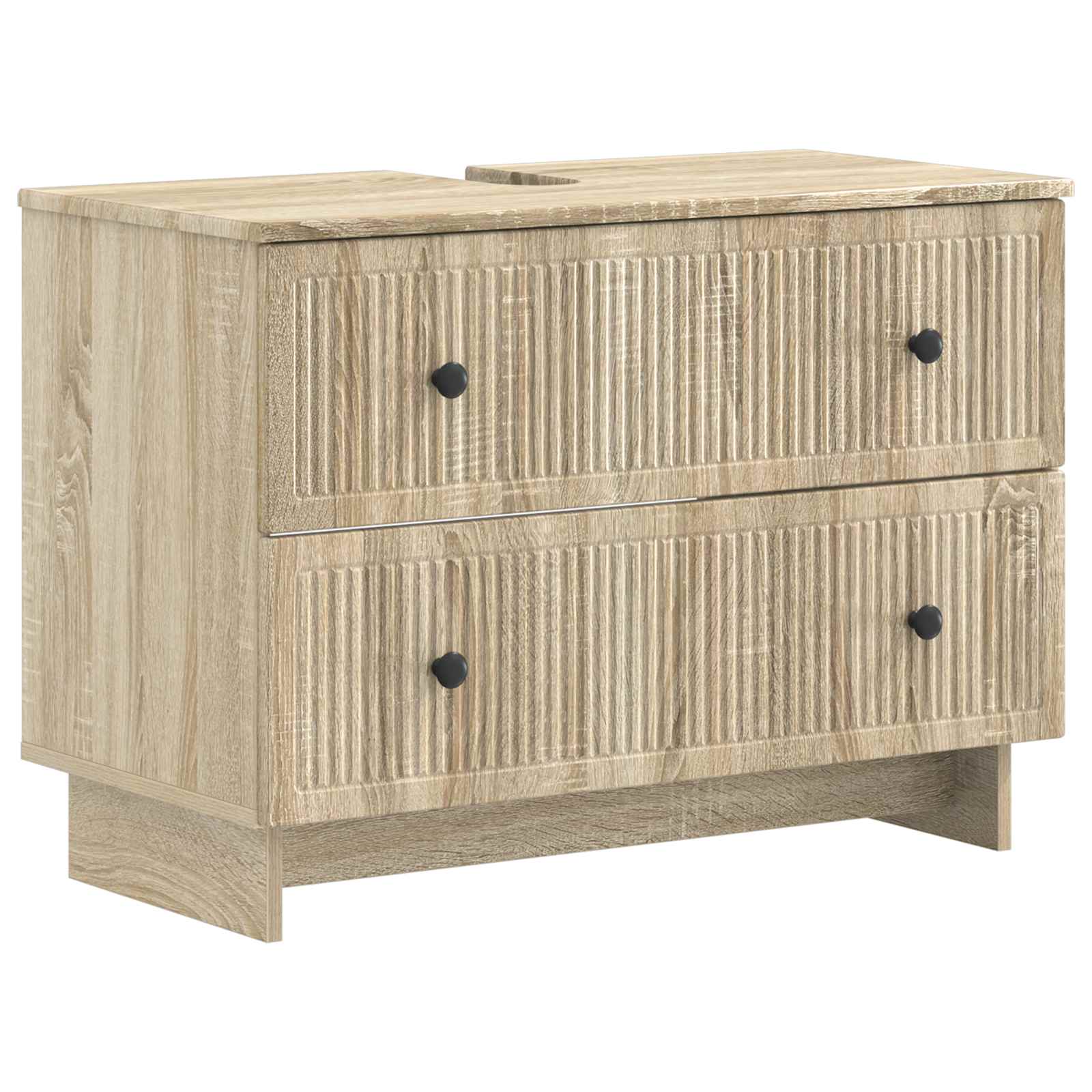 Badrumsskåp med handfat EDE Sonoma-ek 82 x 41 x 59 cm